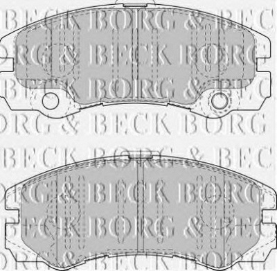 BORG & BECK bbp1419 -  Комплект тормозных колодок, дисковый тормоз
